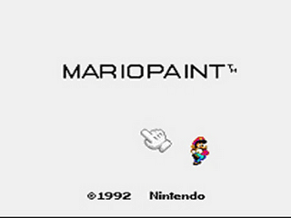 Mario Paint (Joystick) Title Screen